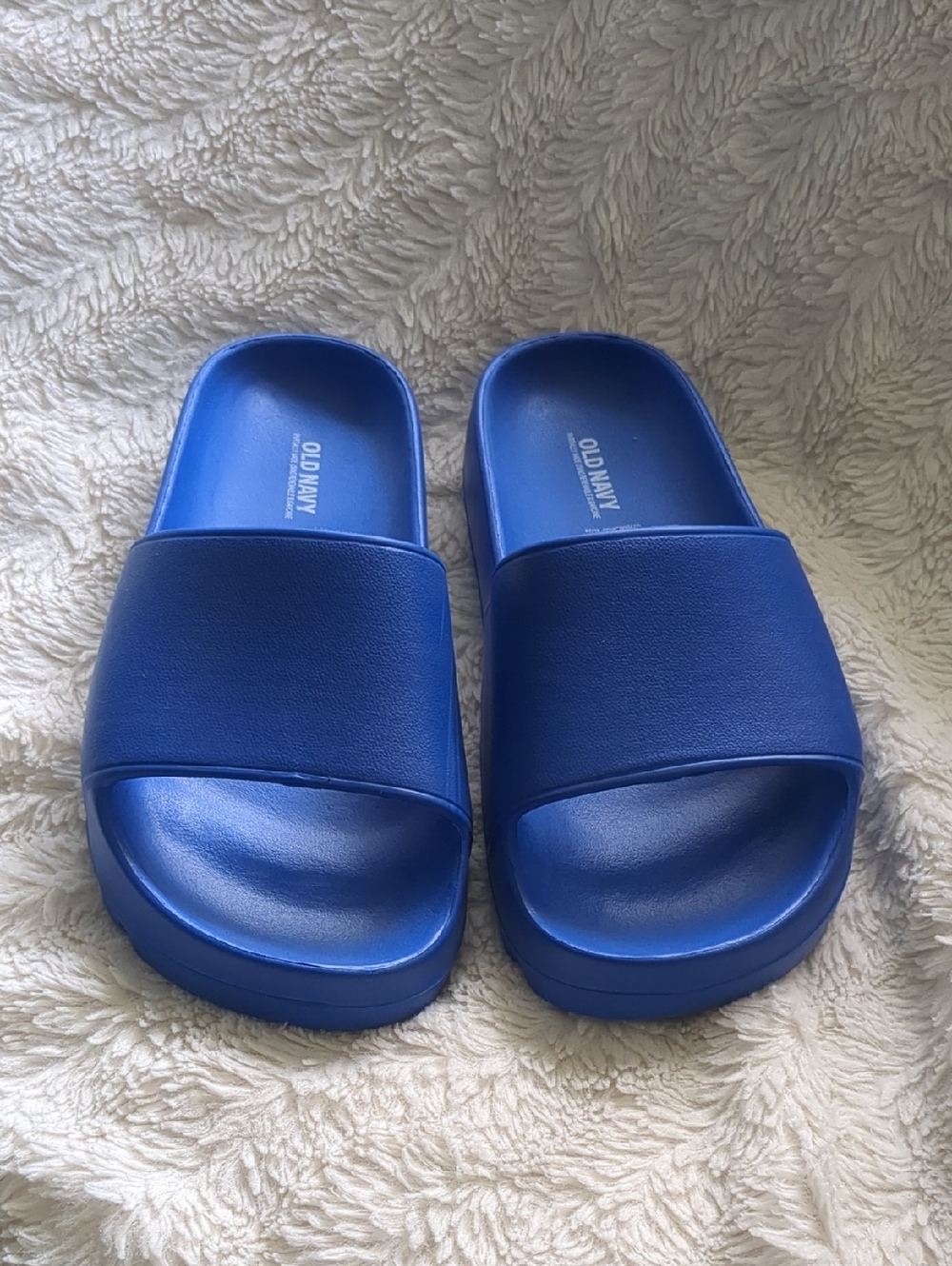 Old Navy Women's Blue Slide Sandals